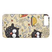 肉パターンを持つフクロウ Case-Mate iPhoneケース (裏面(横))