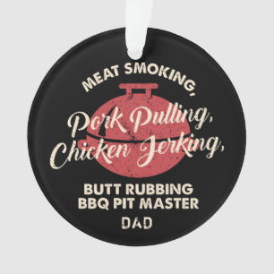 肉モダン喫煙BBQピットマスターパパ オーナメント