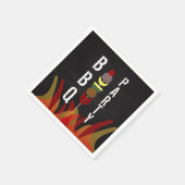 肉串BBQ調理師アウトパーティー スタンダードカクテルナプキン (角)