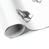 肉付きがよいい水牛の雄牛 ラッピングペーパー (ロールコーナー)