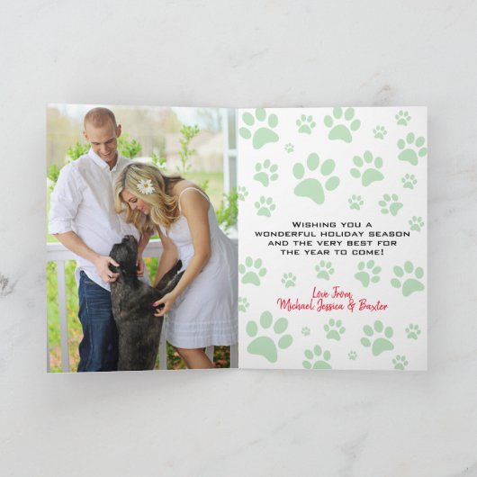 肉付きで毛皮いっぱいキュートなペット好き シーズンカード (内部)