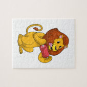 肉付きライオン ジグソーパズル (横)