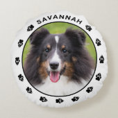 肉付カスタムきペット写真テンプレート ラウンドクッション (裏面)