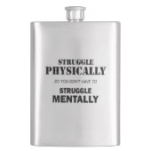 肉体的に精神的に苦しむ フラスク (正面)