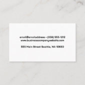 肉切りを保持する肉切り | 木製切削ボード 名刺 (裏面)