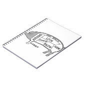 肉切りグラフ豚 ノートブック (左側)