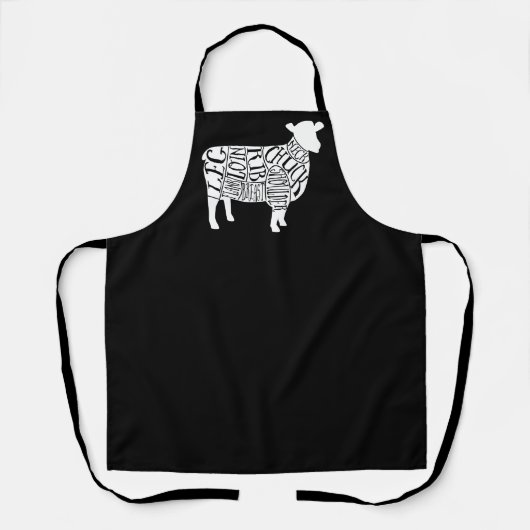 肉切りダック·ダック·ラム羊肉 エプロン (正面)