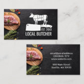 肉切りチャート | 木のステーキ 名刺 (正面/裏面)