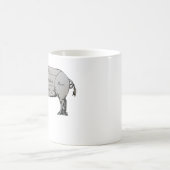 肉切りブタ図 コーヒーマグカップ (中央)