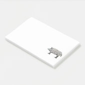 肉切りブタ図 ポストイット (アングル)