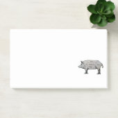 肉切りブタ図 ポストイット (オフィス)