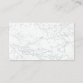 肉切り包丁 | 白大理石の背景 名刺 (裏面)