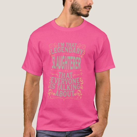 肉切り肉切り肉切り – 伝説的なスラグ Tシャツ (正面)