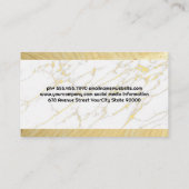 肉切り |大理石と木材 名刺 (裏面)