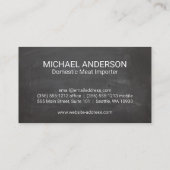 肉切り | 牛肉切りグラフ | 黒板 名刺 (裏面)