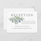 肉厚な花束のウェディング　レセプションカード エンクロージャーカード (正面/裏面)