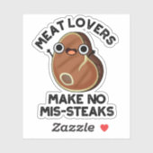 肉好きでステーキの食べおもしろい物を作らない シール (シート)