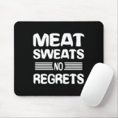 肉好きのための後悔しない肉の汗Tシャツ マウスパッド (マウス)