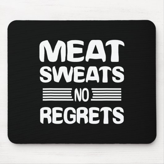 肉好きのための後悔しない肉の汗Tシャツ マウスパッド (正面)