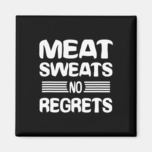 肉好きのためのTシャツ 肉汁大好き 無悔 マグネット (正面)