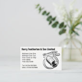 肉屋および肉屋の名刺 名刺 (スタンド正面)