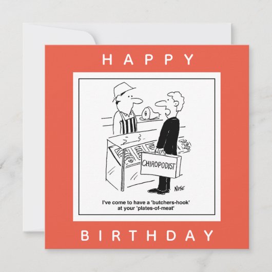 肉屋とキロポジストコックニースラング漫画 カード (正面)