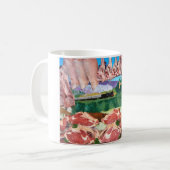 肉屋のカウンター コーヒーマグカップ (正面左)