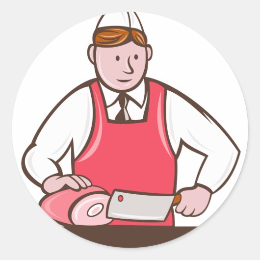 肉屋のシール ラウンドシール (正面)