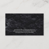 肉屋のナイフ | 動物のロゴメタル 名刺 (裏面)