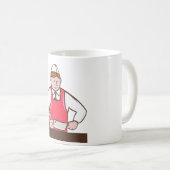 肉屋のマグ コーヒーマグカップ (正面右)