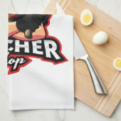 肉屋の喜びエプロン – 料理芸術 キッチンタオル (四つ折り)