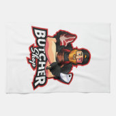 肉屋の喜びエプロン – 料理芸術 キッチンタオル (横)