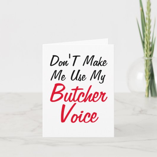 肉屋の声を使わせるな カード (正面)