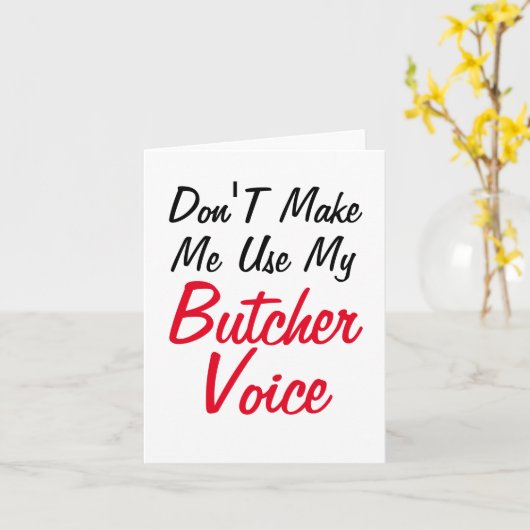 肉屋の声を使わせるな カード (黄色い花)