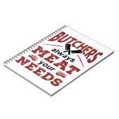 肉屋は常に自分のニーズを満たす ノートブック (左側)