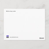 肉屋カウンター ポストカード (裏面)