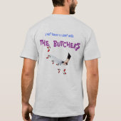 、肉屋ビーフをとの、肉屋食べません Tシャツ (裏面)