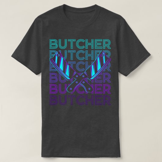 肉屋レトロギフト Tシャツ (デザイン正面)