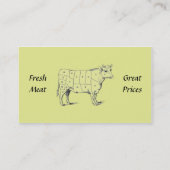 肉屋。 名刺 (裏面)