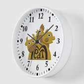 肉屋 壁時計 (傾斜)