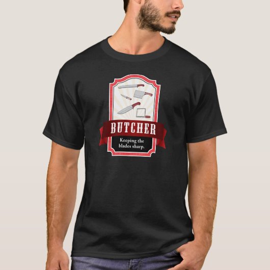 肉屋、肉食獣 Tシャツ (正面)