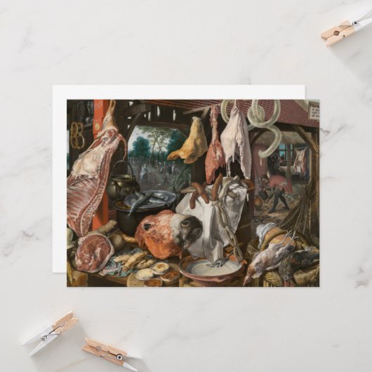 肉屋（Pieter Aertsen著） カード (正面/裏面インサイチュ)