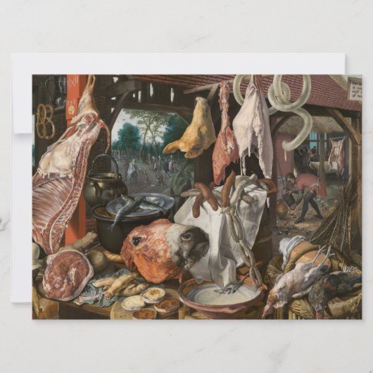 肉屋（Pieter Aertsen著） カード (正面)