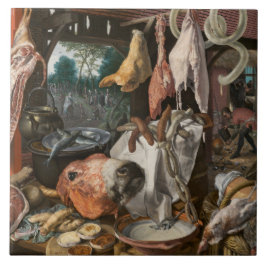 肉屋（Pieter Aertsen著） タイル
