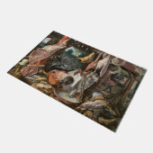 肉屋（Pieter Aertsen著） ドアマット (アングル)