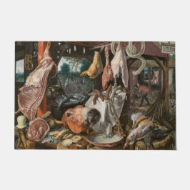 肉屋（Pieter Aertsen著） ドアマット