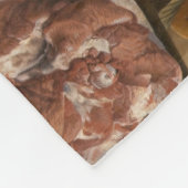 肉屋（Pieter Aertsen著） フリースブランケット (角)