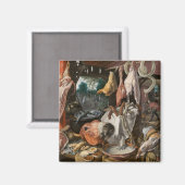 肉屋(Pieter Aertsen著) マグネット (正面/裏面)