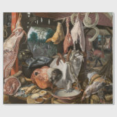 肉屋（Pieter Aertsen著） ラッピングペーパー (フラット)