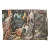 肉屋（Pieter Aertsen著） 枕カバー (正面左)